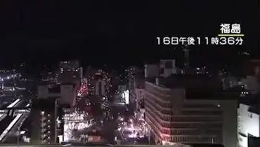 نمایی دیگر از زلزله وحشتناک ۷.۳ ریشتری در ژاپن + فیلم