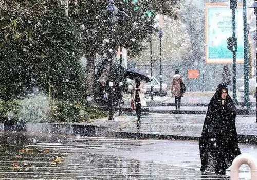 آغاز بارش شدید باران و برف در ایران+ فیلم