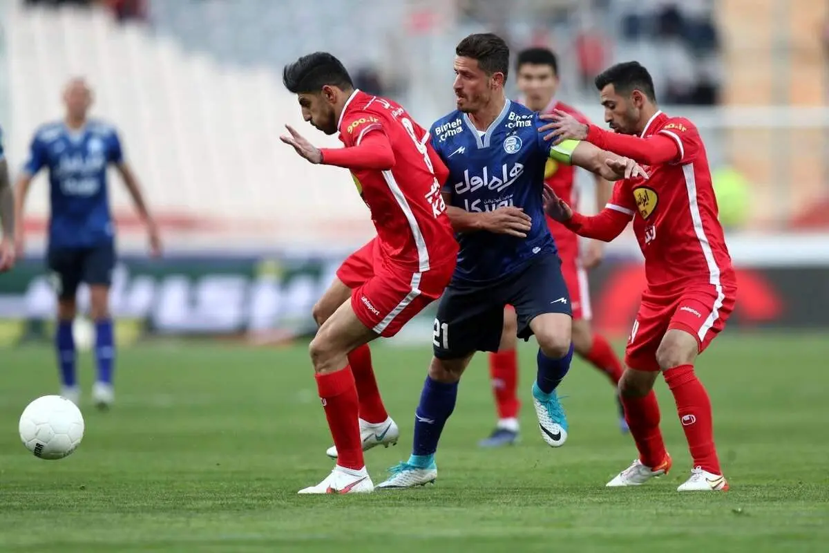 گل اول پرسپولیس به استقلال با ضربه سر نعمتی + فیلم