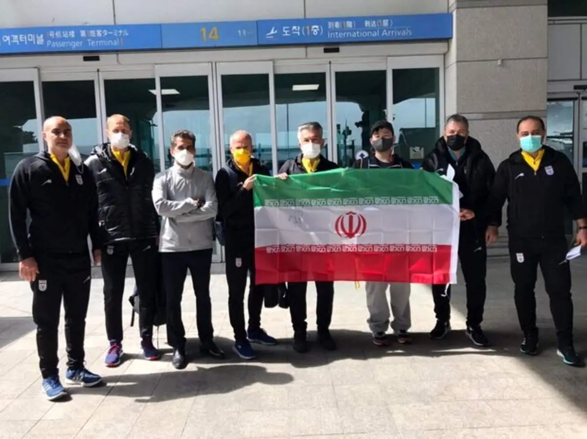 تیم ملی ایران با تست کرونا وارد کره جنوبی شد / هتل شاگردان اسکوچیچ تغییر میکند+ تصاویر