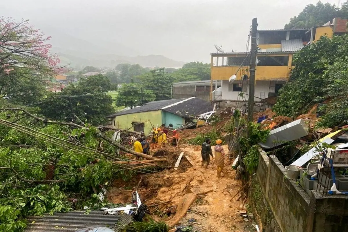 ۸ کشته و ۱۳ مفقود بر اثر بارندگی شدید در برزیل