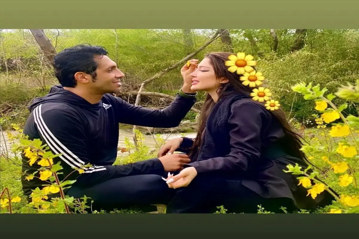 انتشار عکس خصوصی سپهر حیدری و همسرش! / کشف حجاب آرام جوینده + عکس