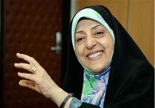 حضور معصومه ابتکار در حسینیه جماران برای رای دادن+ عکس