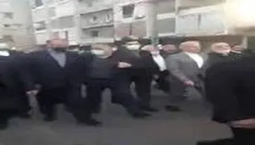 پیاده‌روی وزیر خارجه ایران در جنوب بیروت + فیلم