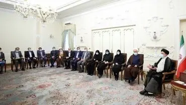 چهره‌هایی که به دیدار نوروزی رئیس جمهور رفتند + عکس