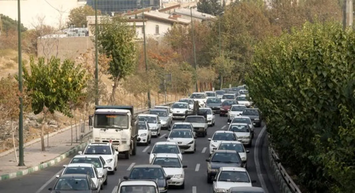 ترافیک سنگین در آزادراه قزوین - کرج