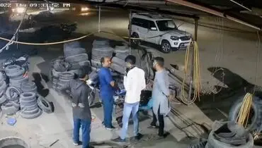 لحظه ترسناک فرونشست زمین + فیلم