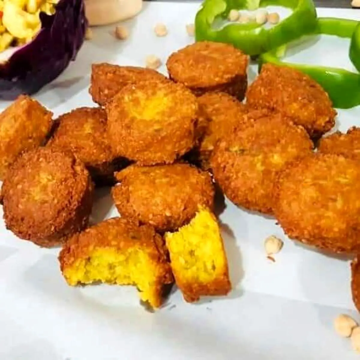 طرز تهیه فلافل مرغ و قارچ