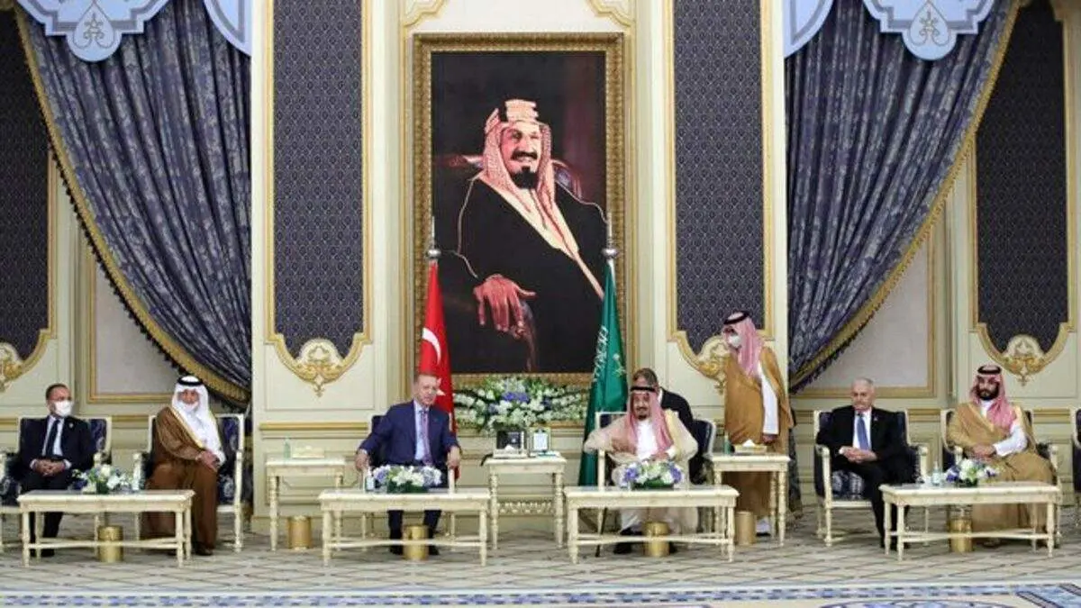 دیدار اردوغان با پادشاه و ولیعهد سعودی در جده