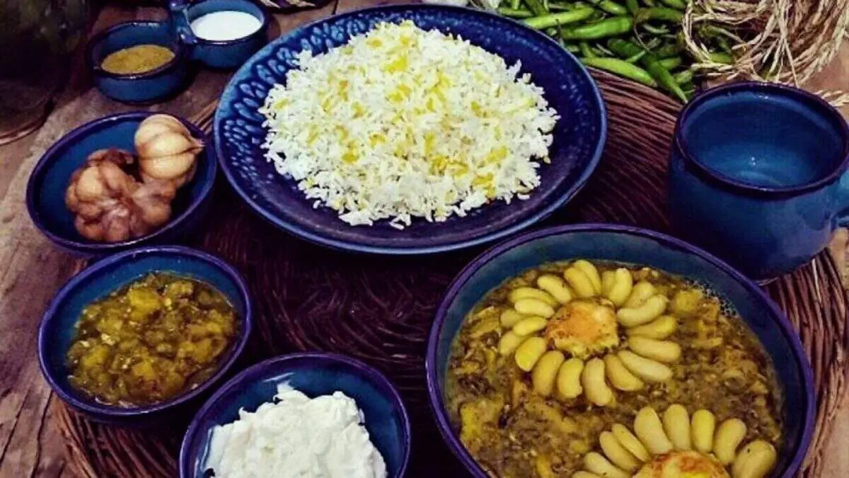 خوراک شوید باقالی