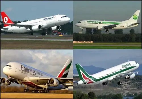 تعدادی از ایرلاین‌های خارجی پروازهای خود را به ایران لغو کردند+فیلم