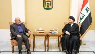 دیدار خداحافظی ایرج مسجدی با عمار حکیم
