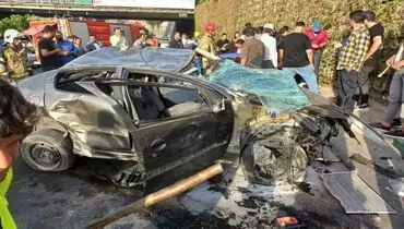 باز هم ایربگ باز نشد و بزرگراه همت حادثه آفرید+ فیلم
