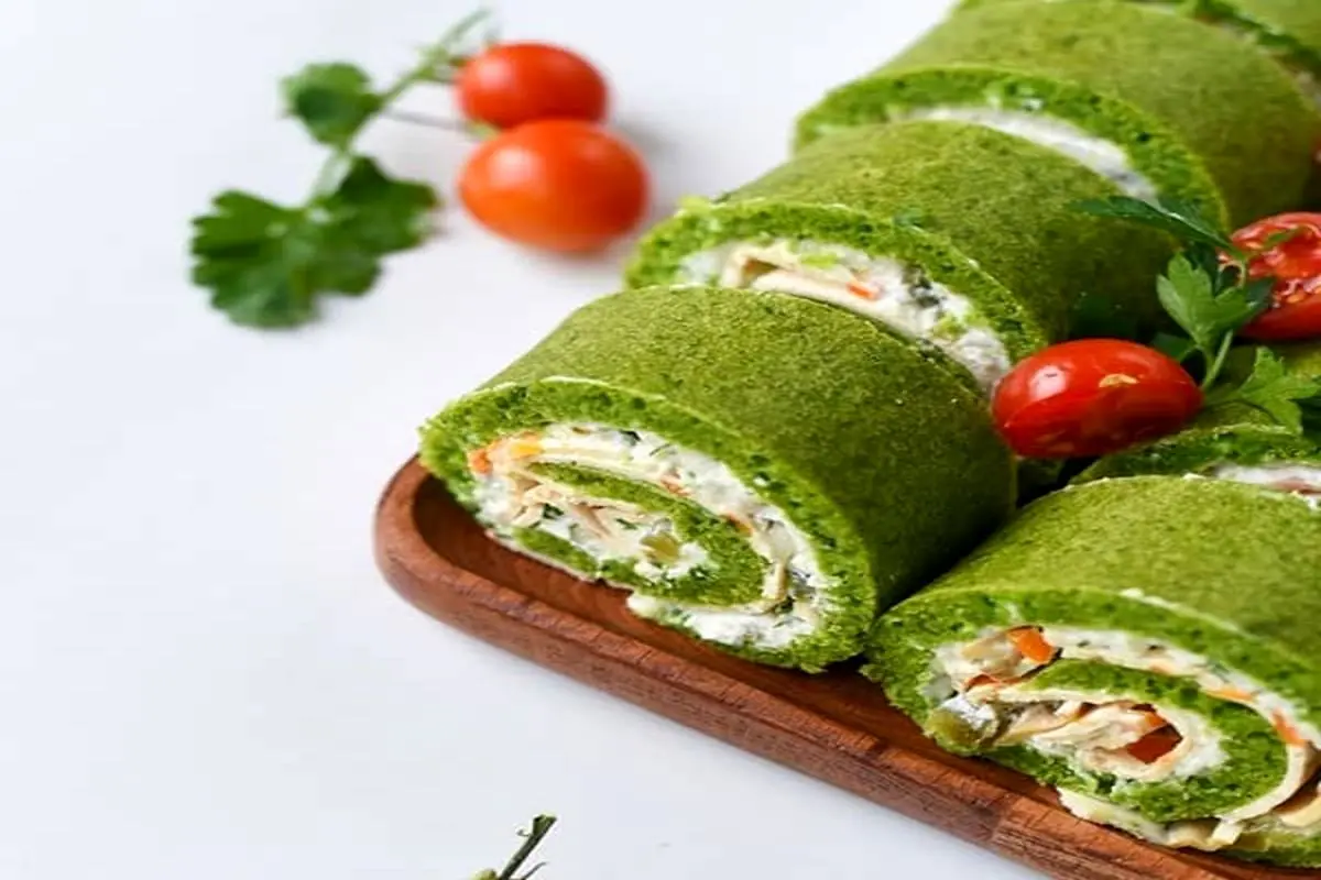 طرز تهیه رولت کالباس و اسفناج