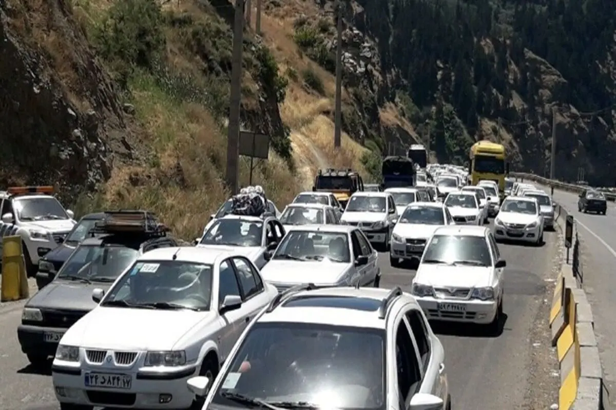 ترافیک سنگین در آزادراه‌ تهران-شمال و هراز/ محور چالوس یک‌طرفه است