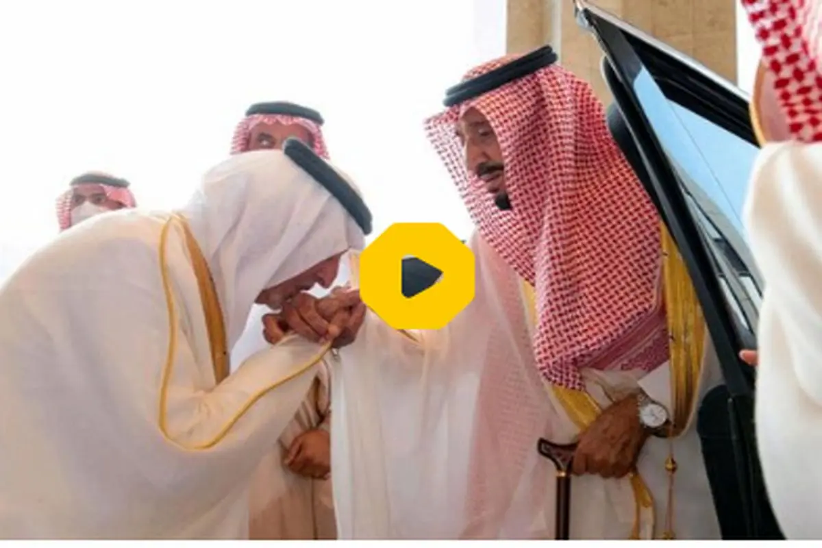 پادشاه عربستان در مکه نماز عید فطر خواند+ فیلم
