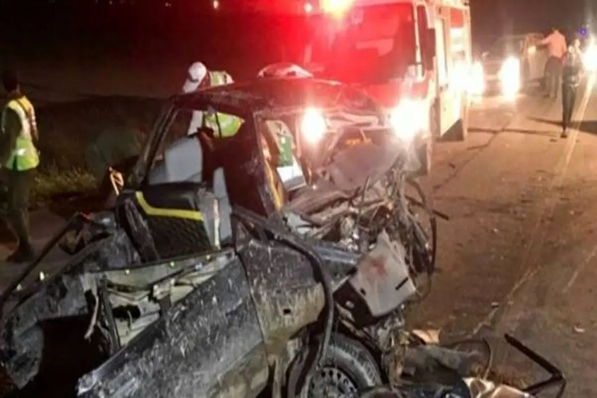تصادف مرگبار در محور تربت جام-تایباد منجر به مرگ ۷ نفر شد