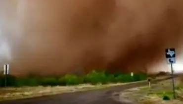 تصاویر دلهره آور از گردباد در تگزاس آمریکا+ فیلم