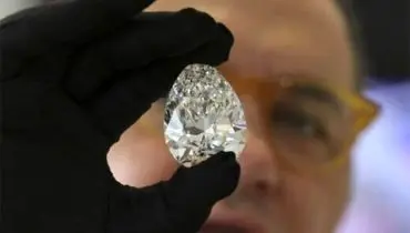 فروش بزرگ‌ترین الماس سفید جهان در ژنو؛ ۲۲۸ قیراط! + فیلم