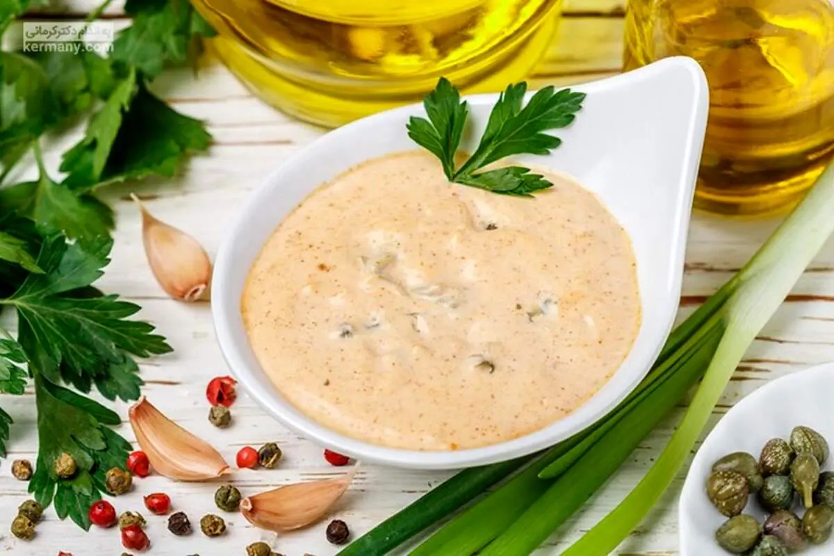 طرز تهیه سس فرانسوی رستورانی با ماست بدون گلوکز
