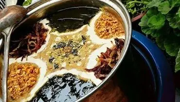 دستور پخت آش بادمجان خوشمزه با گوشت سردست و حبوبات