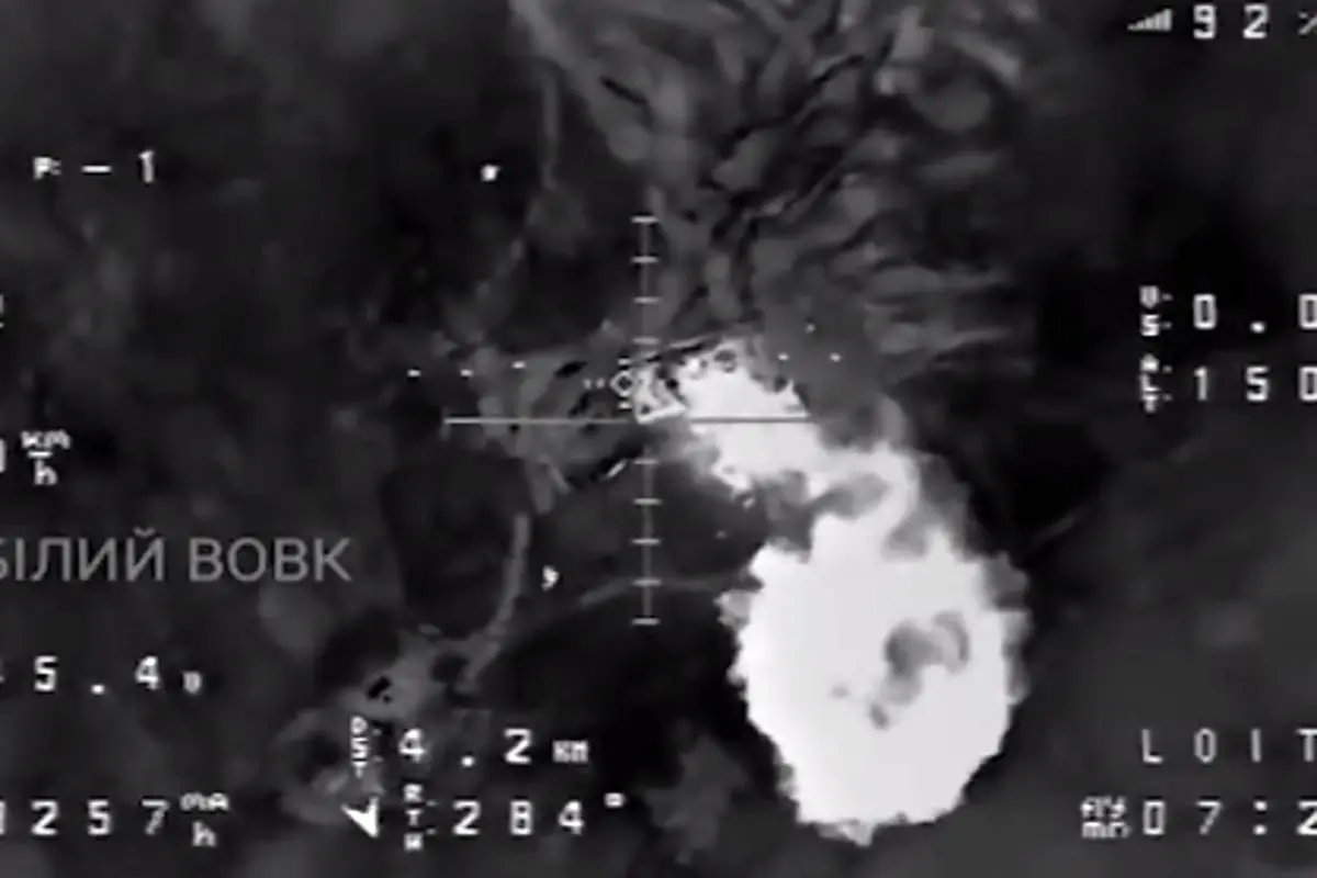 لحظه انهدام تانک‌های روسی توسط پهپاد اوکراینی+ فیلم