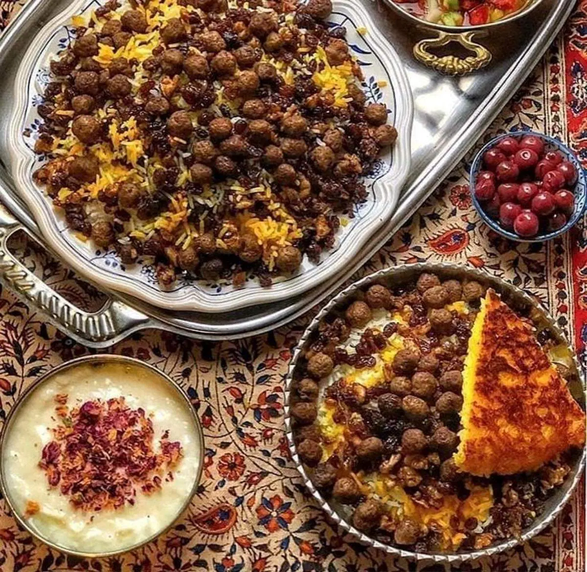 طرز تهیه قنبر پلو مجلسی اصل با گوشت قلقلی