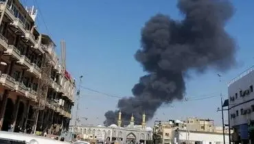 آتش‌سوزی در صحن حضرت زینب(س) در نزدیکی حرم امام حسین (ع)+فیلم