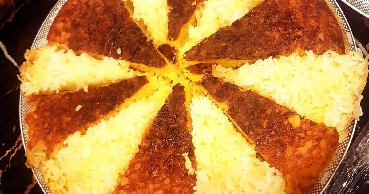 طرز تهیه برنج آبکش مجلسی با ته دیگ 