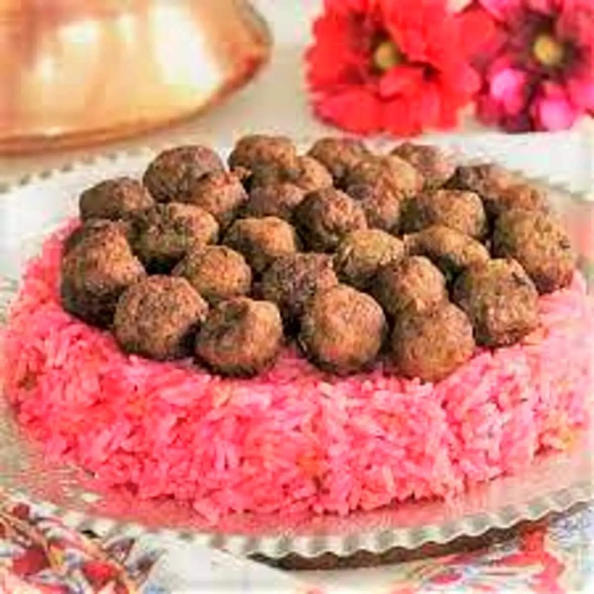 طرز تهیه سماق پلو مجلسی با گوشت قلقلی