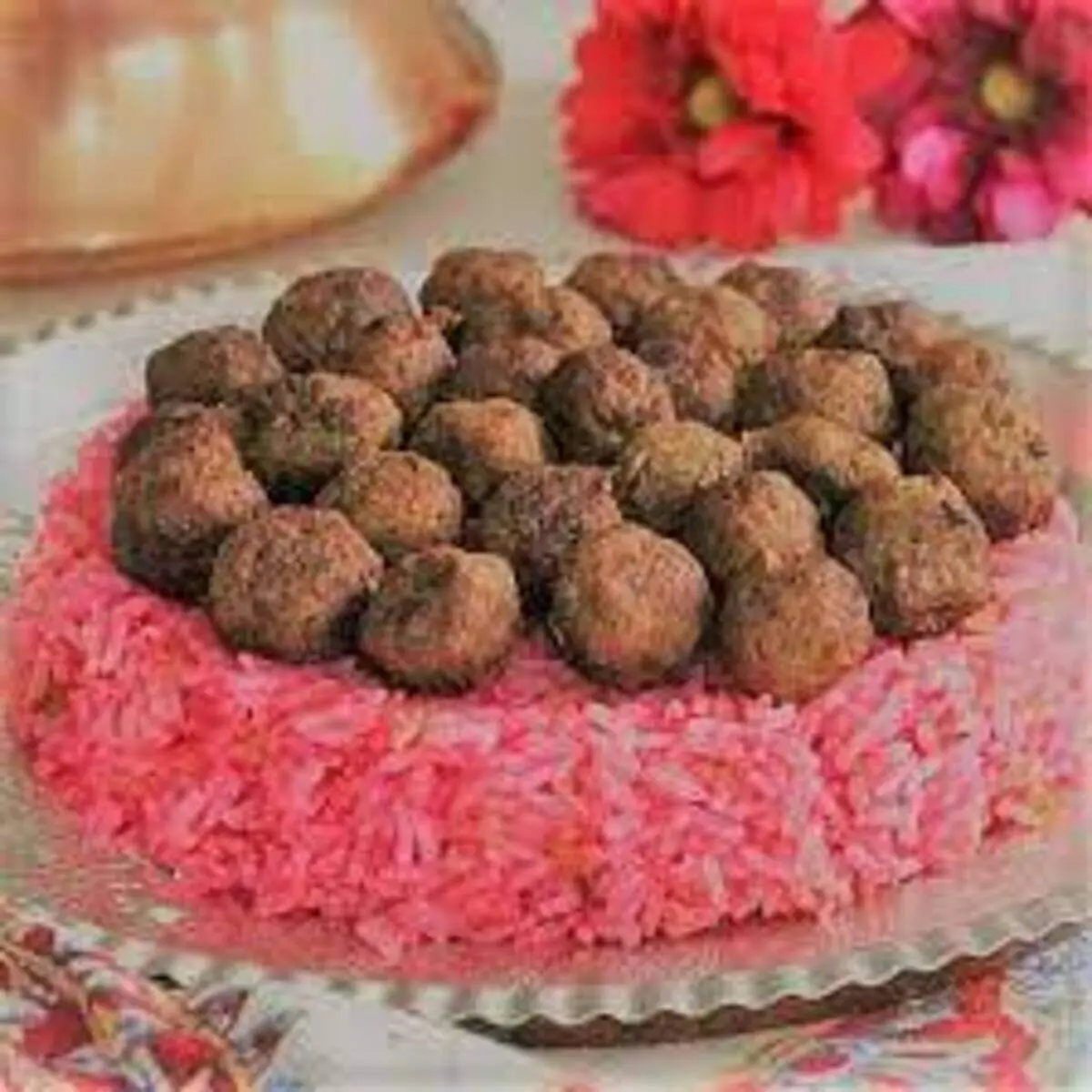 طرز تهیه سماق پلو مجلسی با گوشت قلقلی