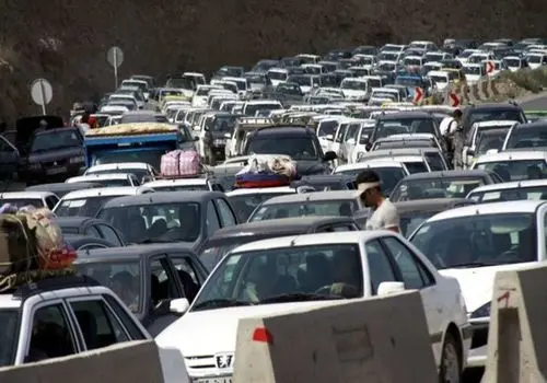 ترافیک نیمه سنگین در جاده چالوس و آزادراه تهران ـ شمال