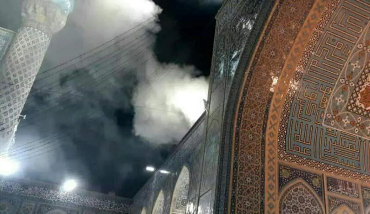ماجرای دودگرفتگی در بست شیخ بهایی حرم امام رضا(ع) + عکس و جزئیات
