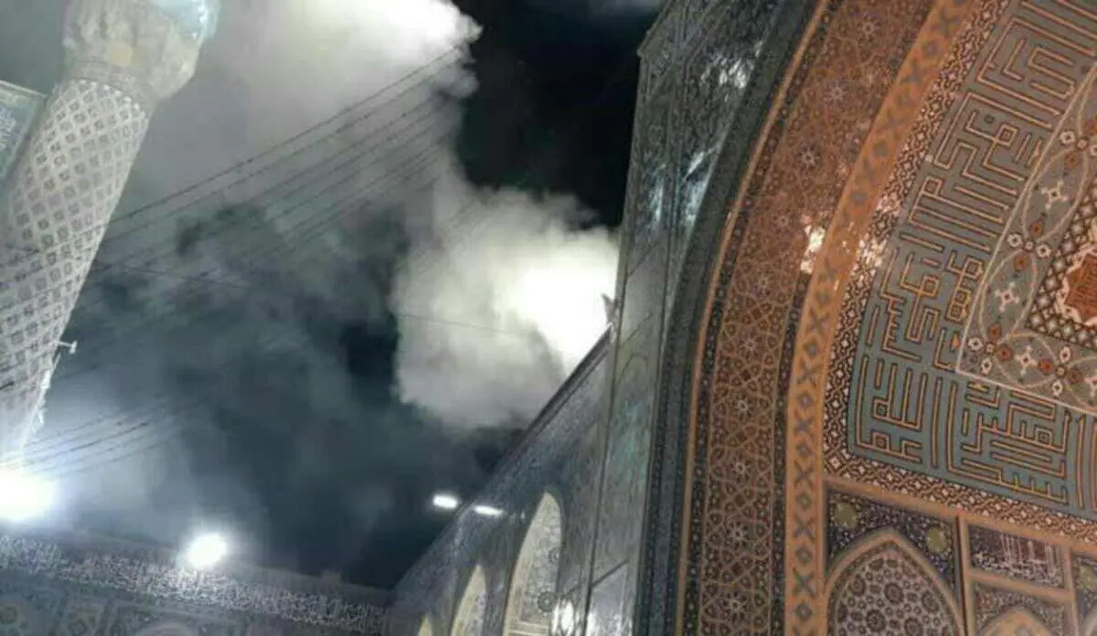 ماجرای دودگرفتگی در بست شیخ بهایی حرم امام رضا(ع) + عکس و جزئیات