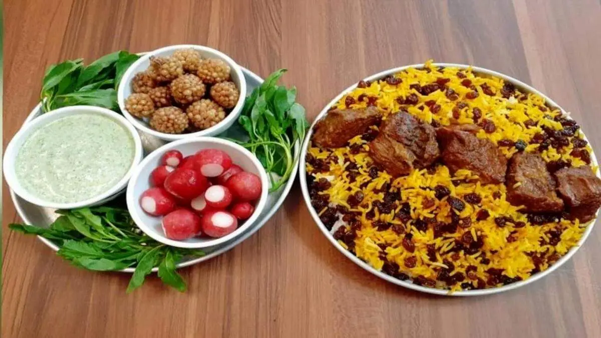 دستور پخت کشمش پلو