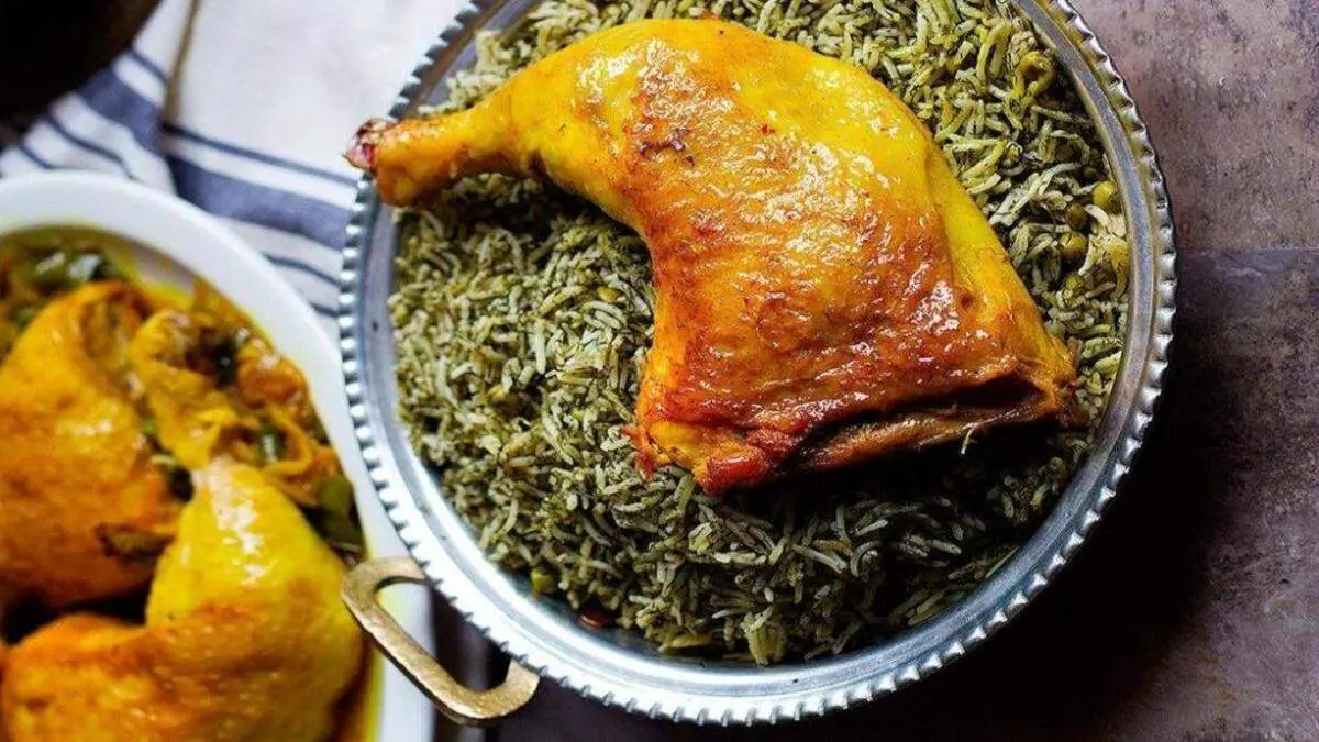 دستور پخت شوید پلو با مرغ مجلسی