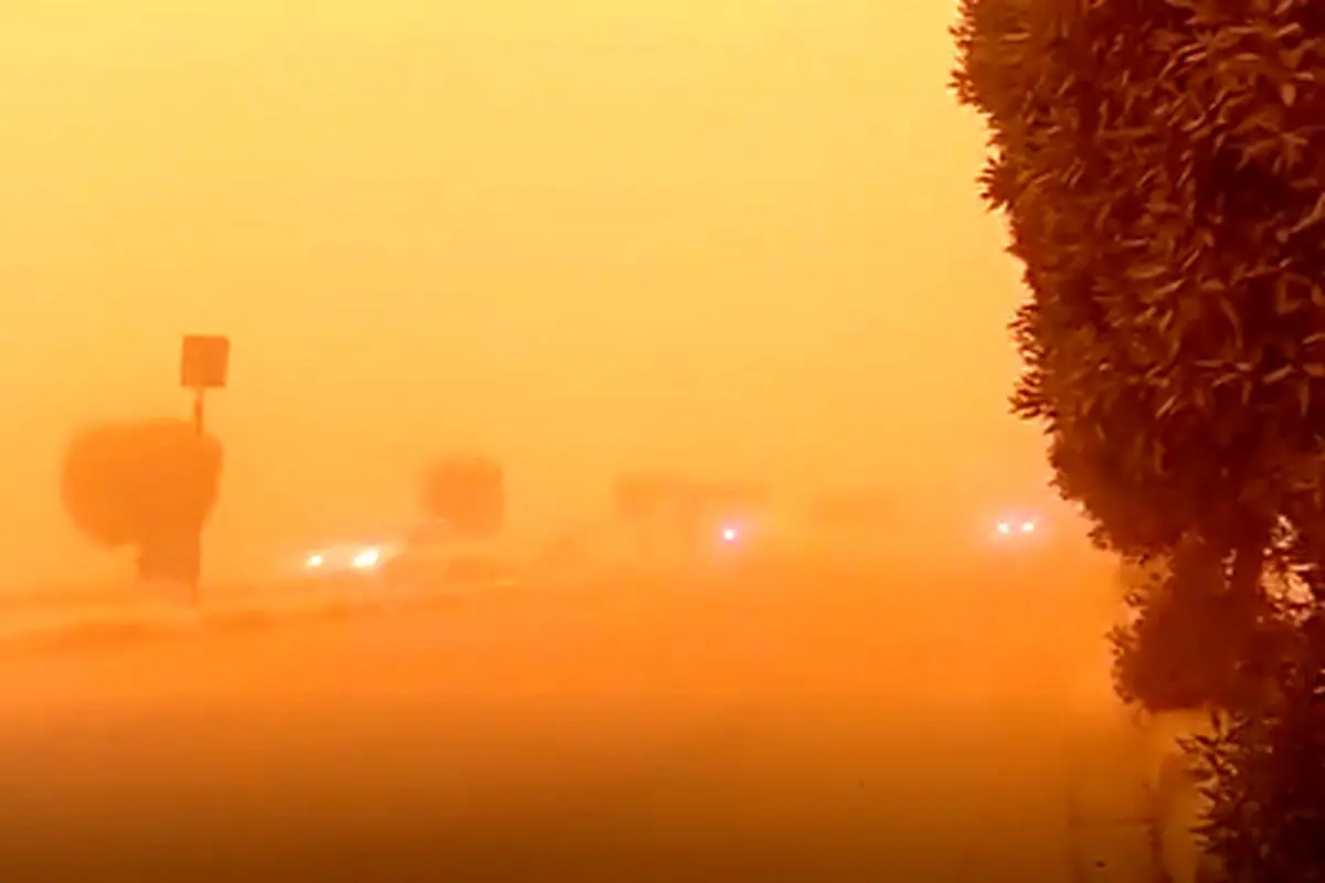 طوفان آخر الزمانی شن در بغداد!+ فیلم