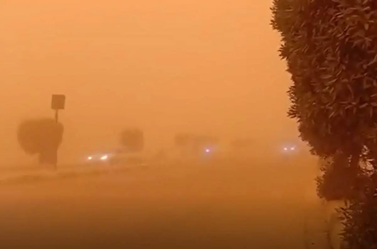 طوفان آخر الزمانی شن در بغداد!+ فیلم
