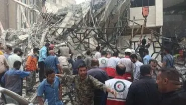 تحویل ۸ جسد از متوفیان ریزش ساختمان "متروپل" به پزشکی قانونی/ صدور گواهی فوت ۶ جان‌باخته