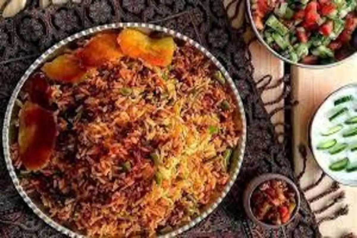 طرز تهیه پلو مخلوط با گوشت چرخ کرده مجلسی