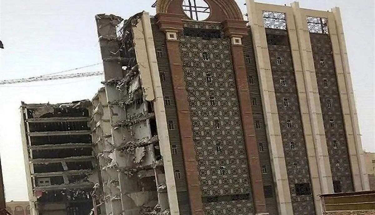 جزئیات جدید از ریزش ساختمان متروپل/هر لحظه احتمال ریزش ساختمان وجود دارد
