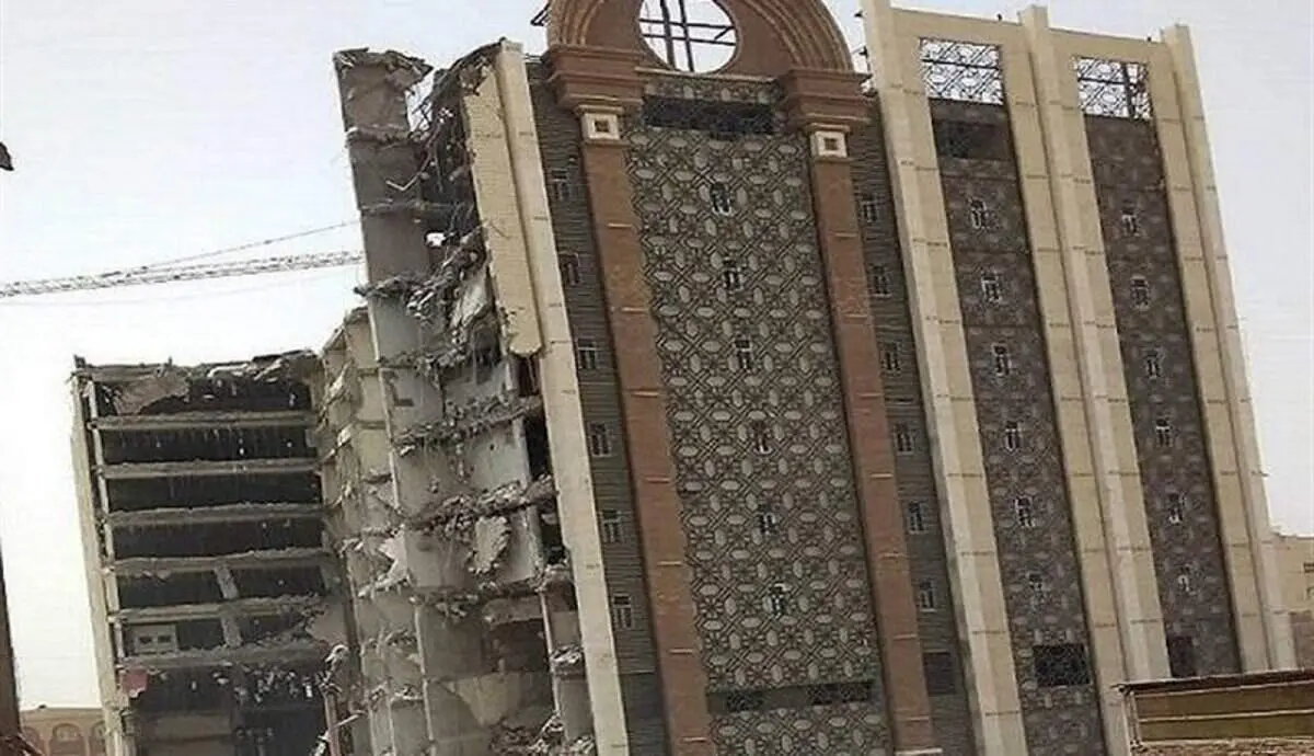 جزئیات جدید از ریزش ساختمان متروپل/هر لحظه احتمال ریزش ساختمان وجود دارد
