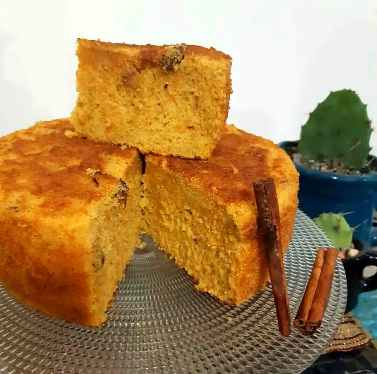 طرز تهیه کیک هویج و دارچین خانگی بدون شیر
