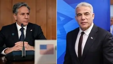 گفتگوی بلینکن و لاپید درباره ایران؛ هیأت صهیونیستی به واشنگتن می‌رود