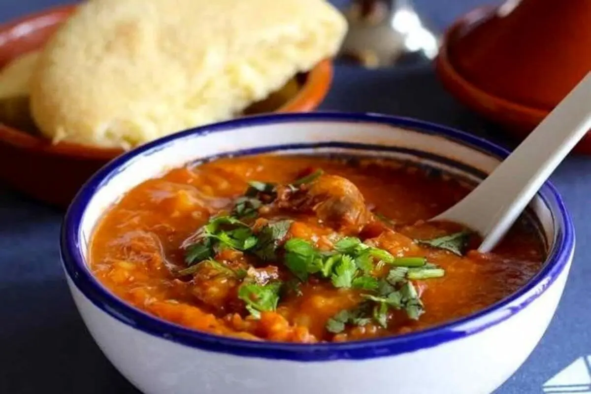 اریح شورباسی(شوربای زردآلو) آش سنتی استان آذربایجان شرقی