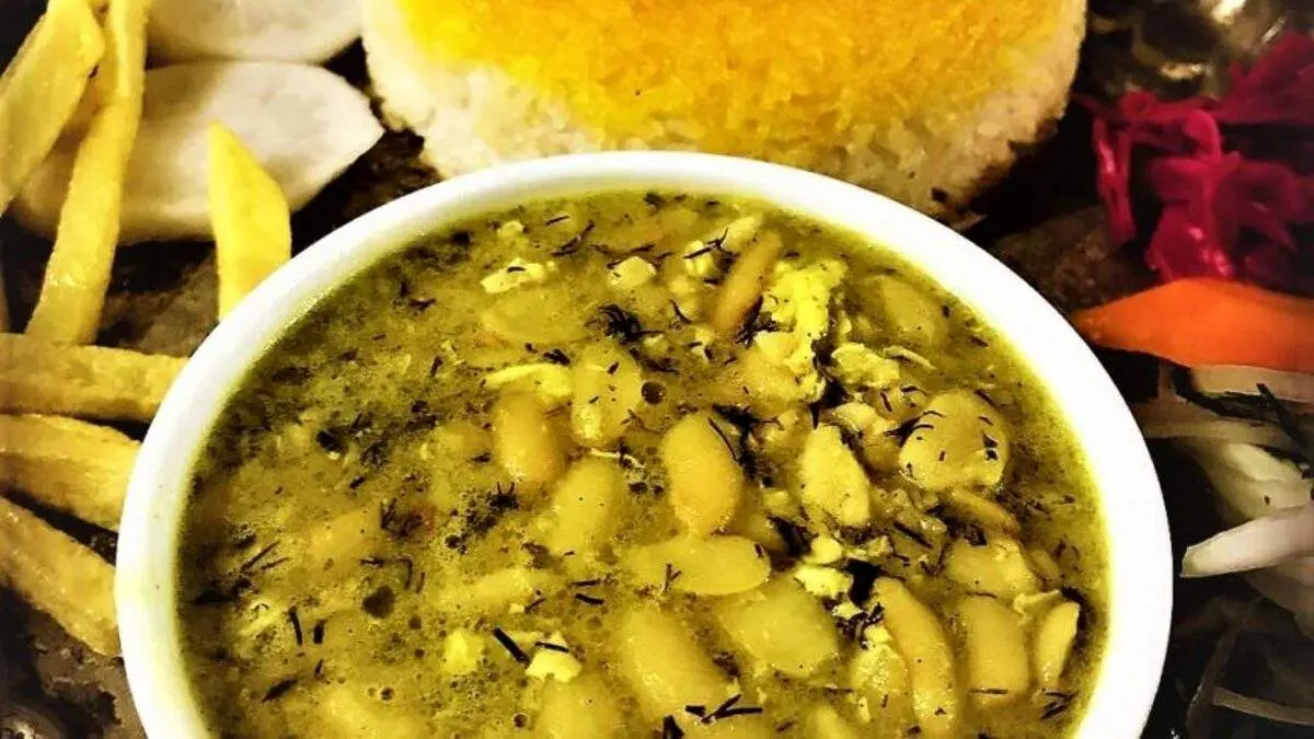خوشمزه ترین خورشت گیلانی باقلا قاتق