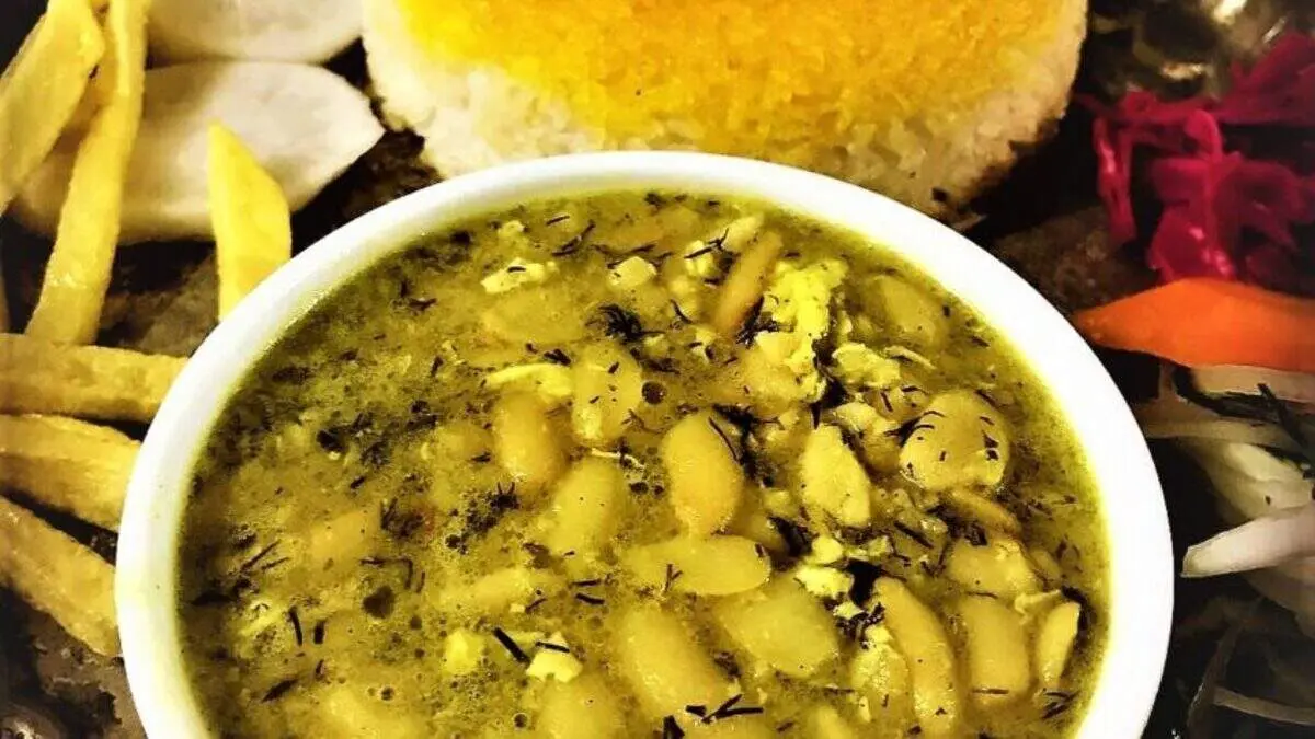 خوشمزه ترین خورشت گیلانی باقلا قاتق