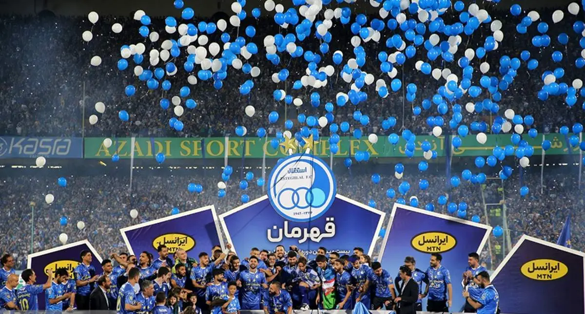 جشن قهرمانی تیم فوتبال استقلال