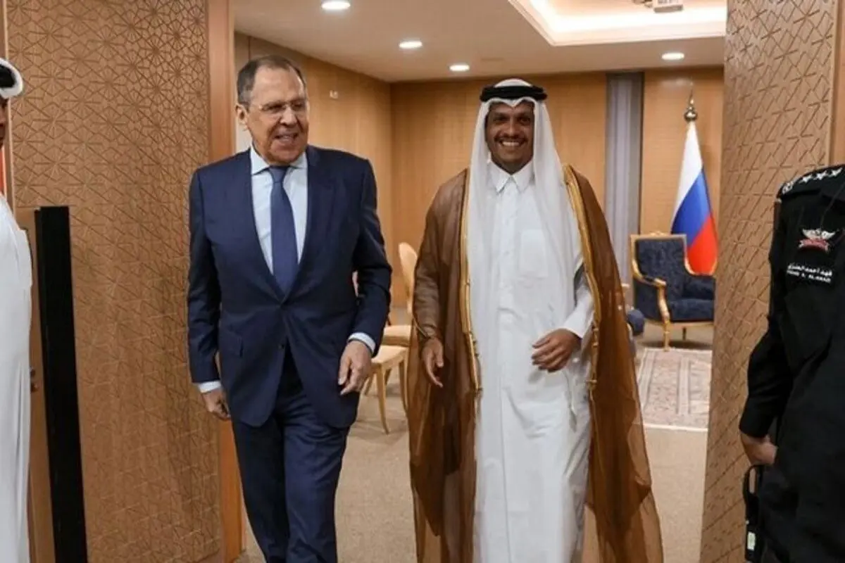 دیدار و گفت‌وگوی وزرای خارجه روسیه و قطر در ریاض