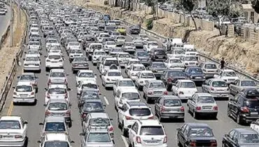 ترافیک در آزاد راه های قزوین سنگین و پرحجم است